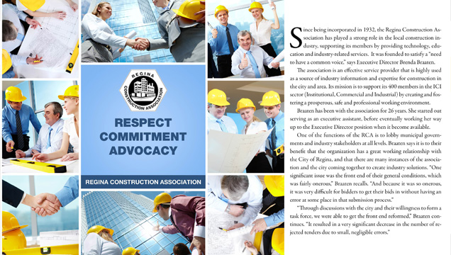 Regina Construction Association â€“ Respect, commitment, advocacy