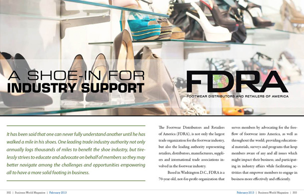 The Footwear Distributors and Retailers of America A Shoe-In for Industry Support