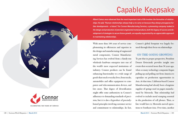 Connor Manufacturing Services Connor Manufacturing Services